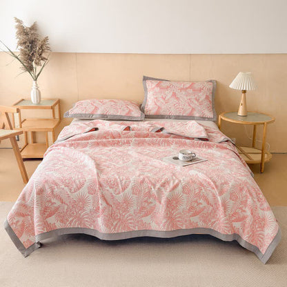 Ownkoti Cotton Jungle Leaf Muslin Quilt Blanket - image 7