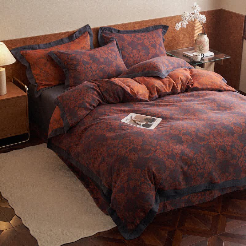 Ownkoti Vintage Floral Cotton Double Gauze Bedding(4PCS) - image 4