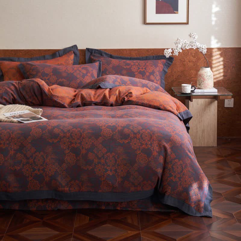 Ownkoti Vintage Floral Cotton Double Gauze Bedding(4PCS) - image 2