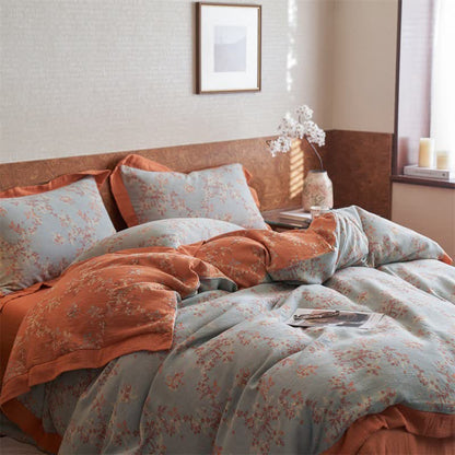 Ownkoti Floral & Bow Cotton Double Gauze Bedding Set(4PCS) - image 6