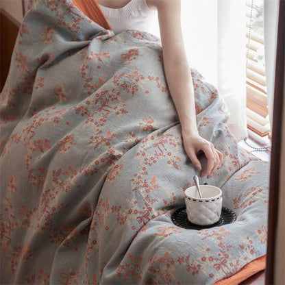 Ownkoti Floral & Bow Cotton Double Gauze Bedding Set(4PCS) - image 13