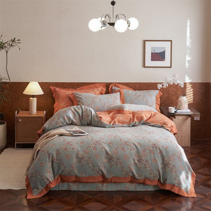 Ownkoti Floral & Bow Cotton Double Gauze Bedding Set(4PCS) - image 1