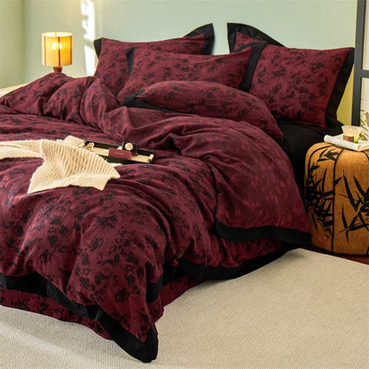 Ownkoti Artistic Floral Cotton Double Gauze Bedding(4PCS) - image 13