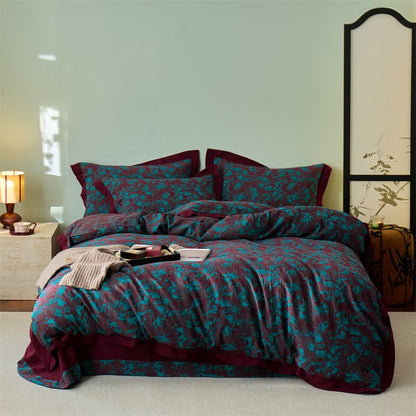 Ownkoti Artistic Floral Cotton Double Gauze Bedding(4PCS) - image 1