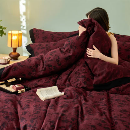 Ownkoti Artistic Floral Cotton Double Gauze Bedding(4PCS) - image 16