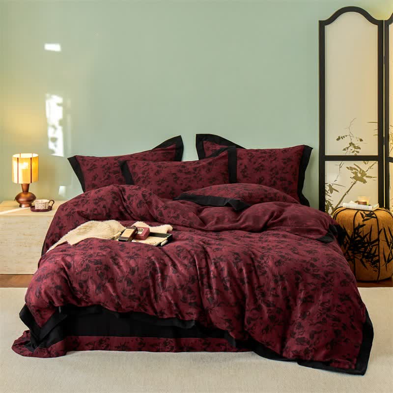 Ownkoti Artistic Floral Cotton Double Gauze Bedding(4PCS) - image 11