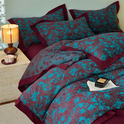 Ownkoti Artistic Floral Cotton Double Gauze Bedding(4PCS) - image 8