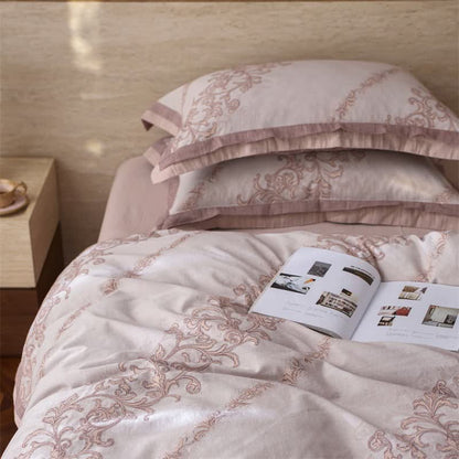 Ownkoti Vintage Pink Cotton Double Gauze Bedding(4PCS) - image 3