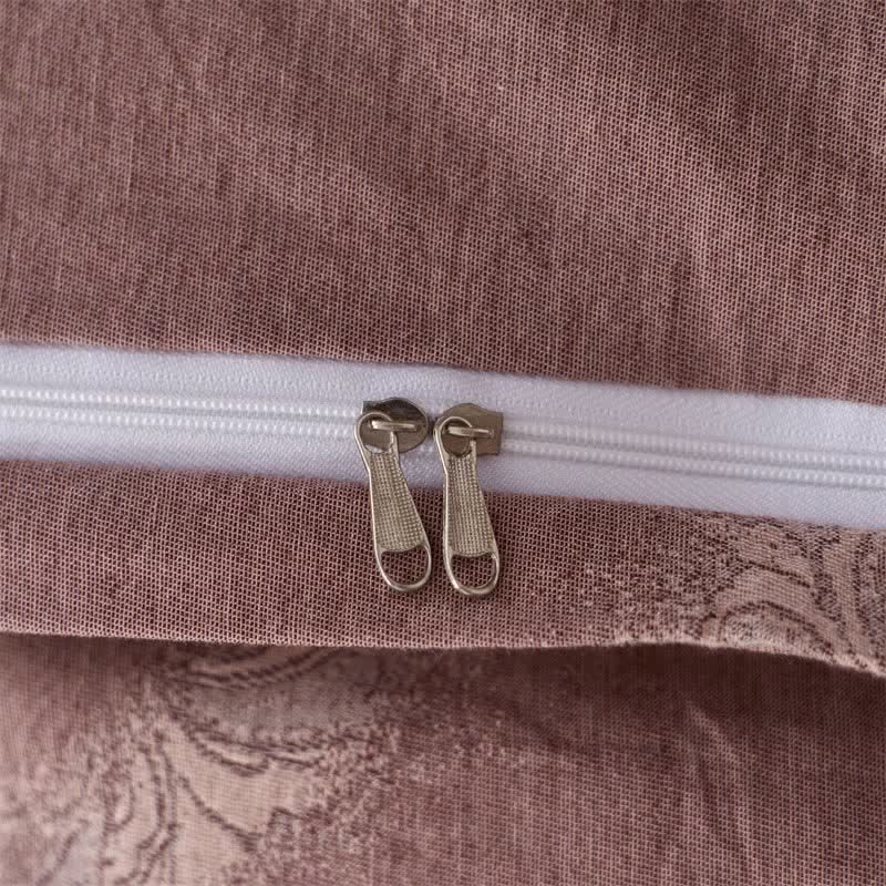 Ownkoti Vintage Pink Cotton Double Gauze Bedding(4PCS) - image 14