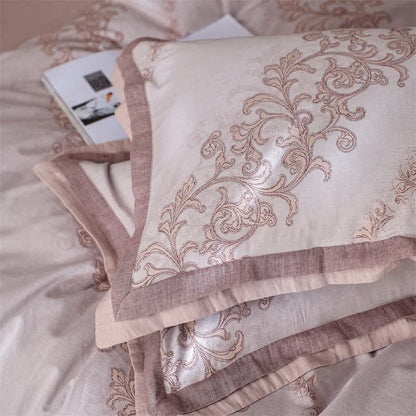 Ownkoti Vintage Pink Cotton Double Gauze Bedding(4PCS) - image 12