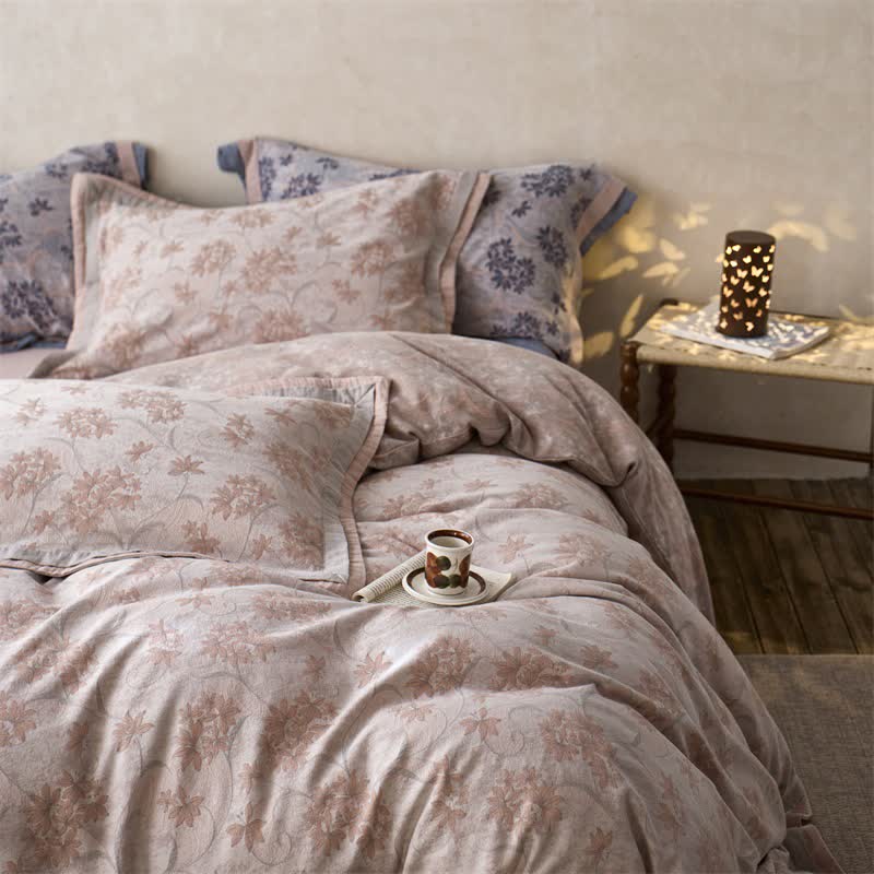 Ownkoti Elegant Floral Cotton Double Gauze Bedding(4PCS) - image 19