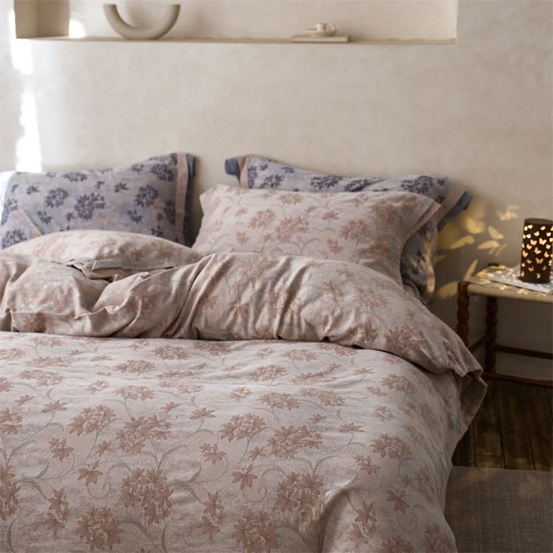 Ownkoti Elegant Floral Cotton Double Gauze Bedding(4PCS) - image 20