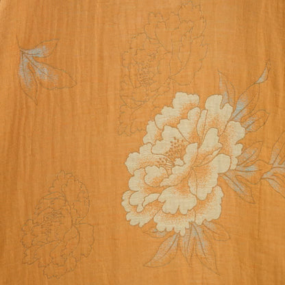 Ownkoti Yellow Peony Cotton Gauze Kimono Robe - image 13