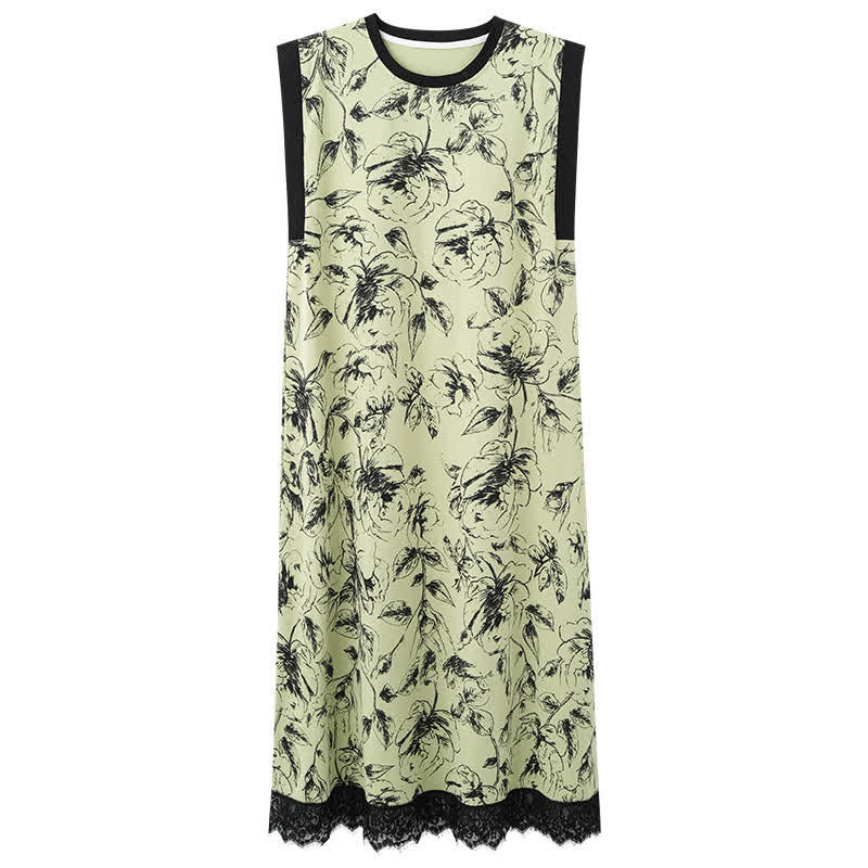 Ownkoti Artistic Floral Cotton Sleeveless Lace Nightgown - image 8