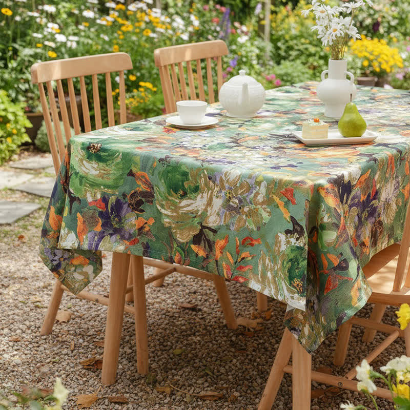 Ownkoti Impressionist Oil Painting Jacquard Tablecloth - image 2