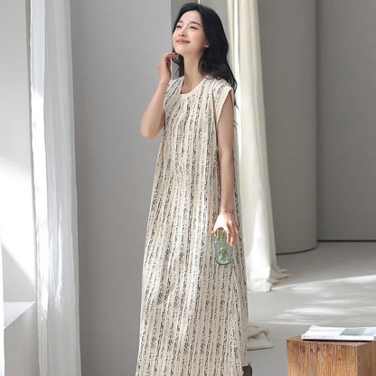 Ownkoti Artistic Line-inspired Cotton Sleeveless Nightgown - image 2