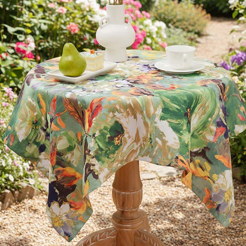Ownkoti Impressionist Oil Painting Jacquard Tablecloth - image 5