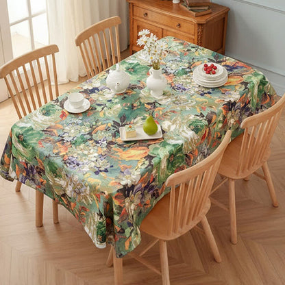 Ownkoti Impressionist Oil Painting Jacquard Tablecloth - image 1
