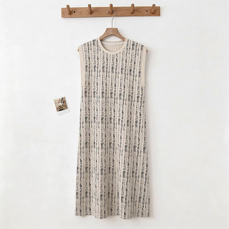 Ownkoti Artistic Line-inspired Cotton Sleeveless Nightgown - image 1