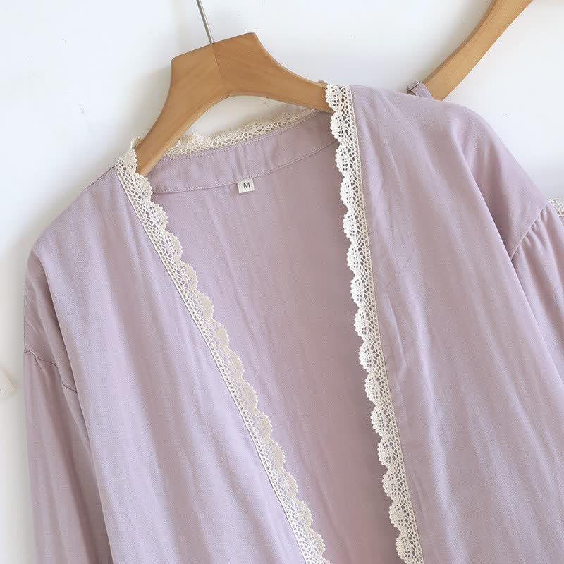 Ownkoti Pony Embroidery Camisole Nightdress & Cover-up Set - image 4