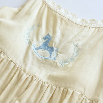 Ownkoti Pony Embroidery Camisole Nightdress & Cover-up Set - image 17