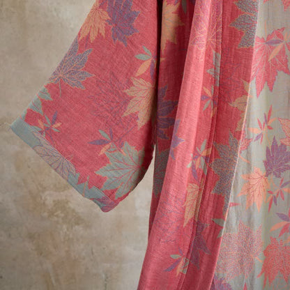 Ownkoti Double Gauze Maple Leaf Cotton Kimono Robe - image 4