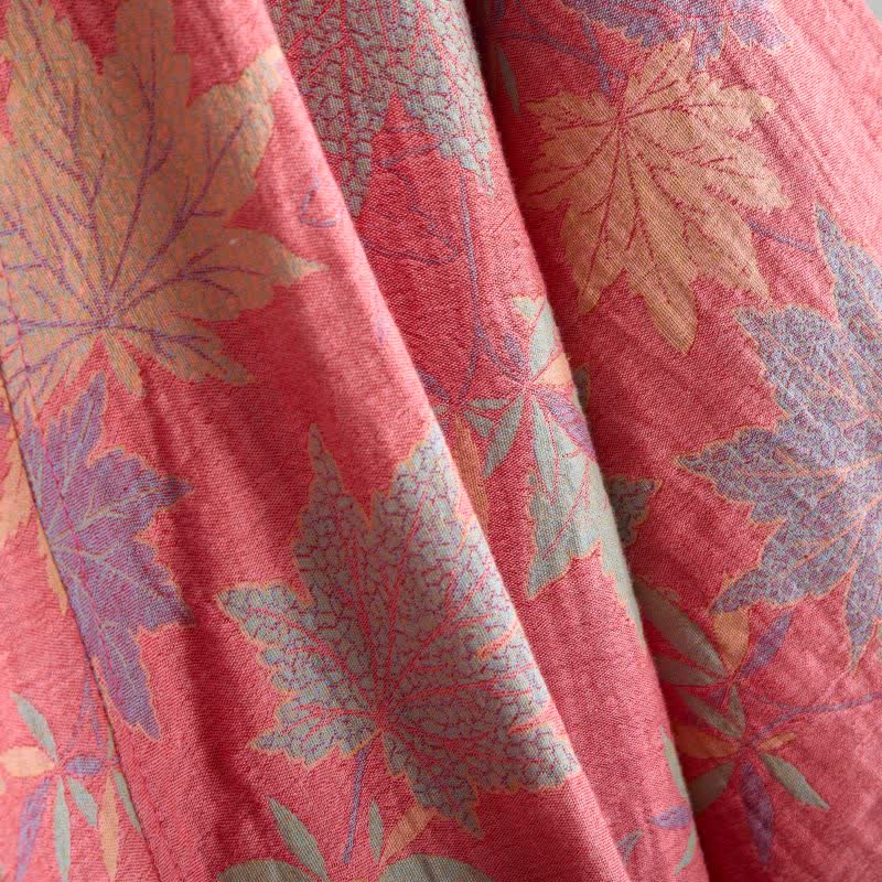 Ownkoti Double Gauze Maple Leaf Cotton Kimono Robe - image 8