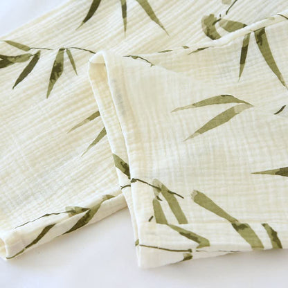 Ownkoti Botanical Bamboo Print Cotton Pajama Set - image 10