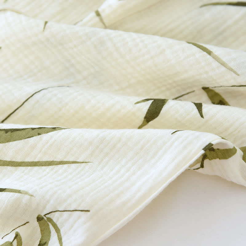 Ownkoti Botanical Bamboo Print Cotton Pajama Set - image 13