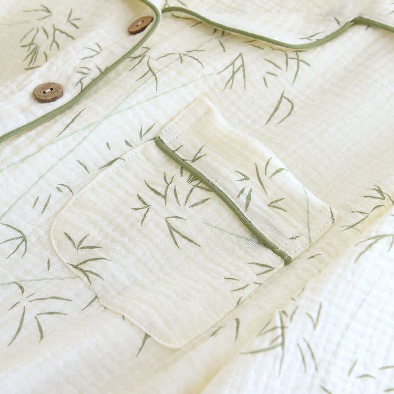 Ownkoti Bamboo Leaf Cotton Double Gauze Pajamas - image 4
