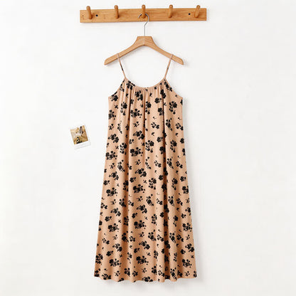 Ownkoti Vintage Floral Print Camisole Nightgown - image 4