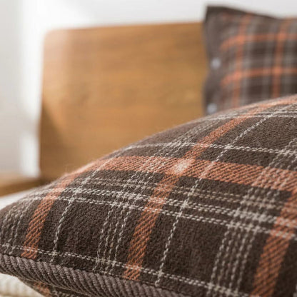 Ownkoti Classic Plaid Button Pure Cotton Pillowcases (2PCS)  - image 3