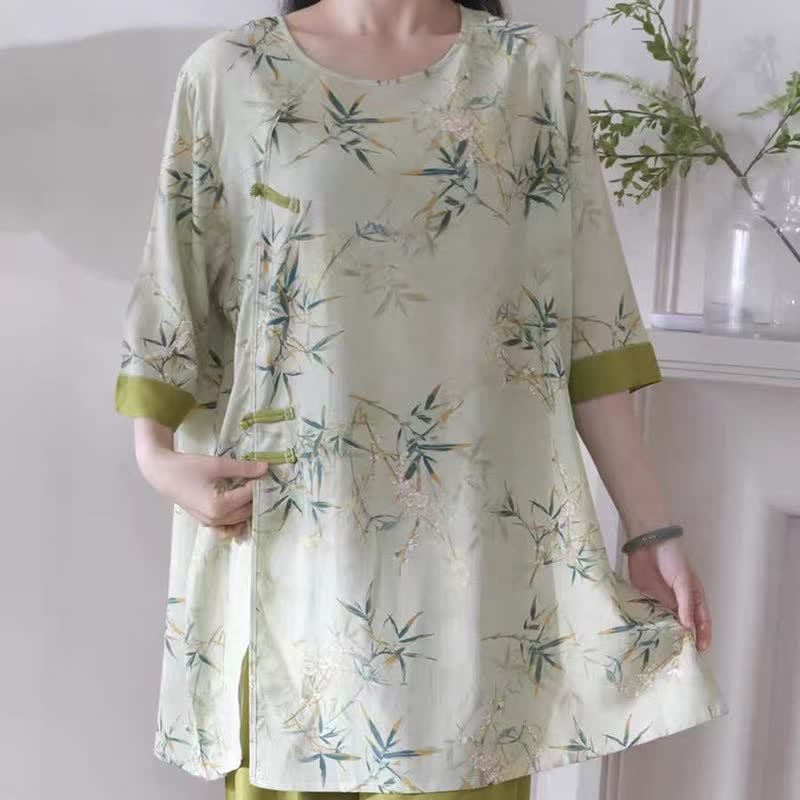 Ownkoti Elegant Bamboo Eastern-Inspired Loungewear Set - image 6