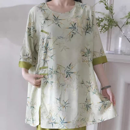 Ownkoti Elegant Bamboo Eastern-Inspired Loungewear Set - image 6