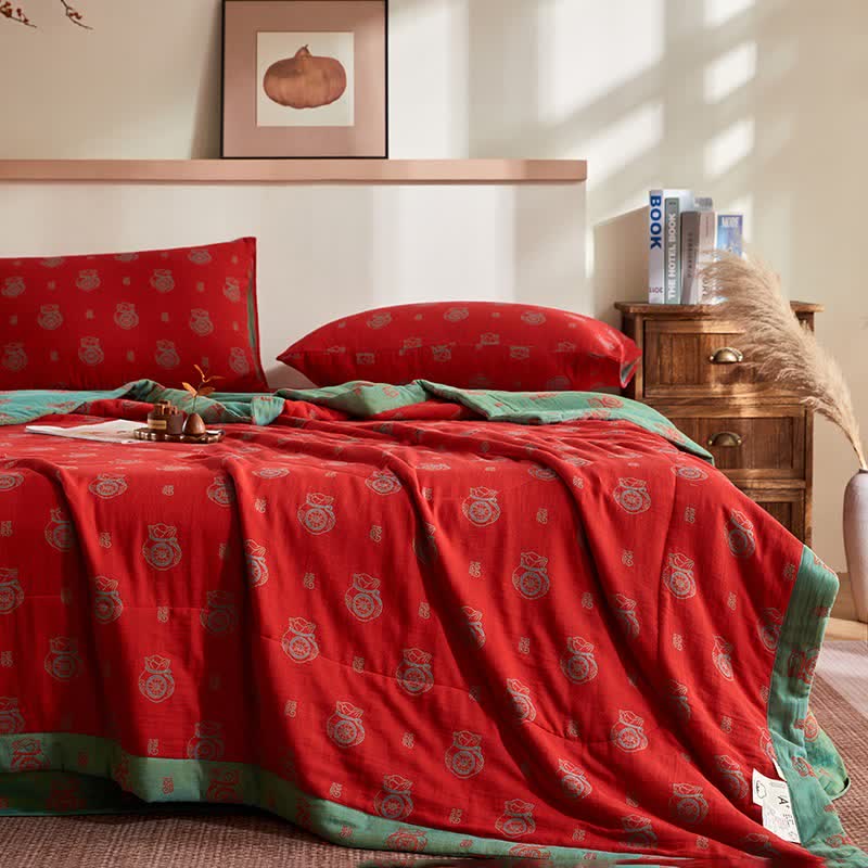 Ownkoti Cotton Gauze Lucky Bag Jacquard Quilt - image 1