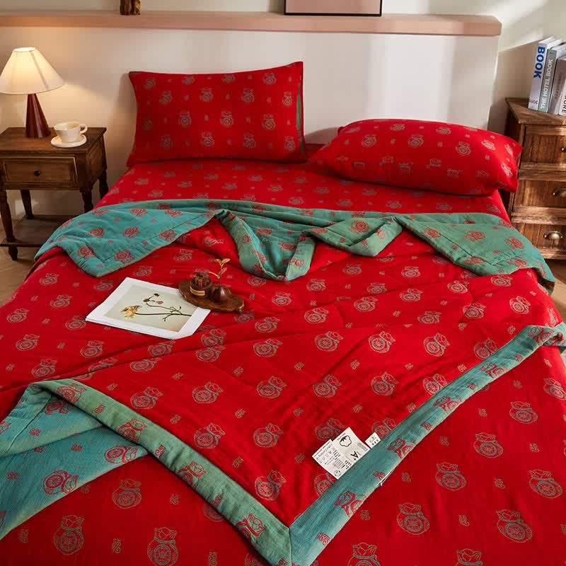 Ownkoti Cotton Gauze Lucky Bag Jacquard Quilt - image 4