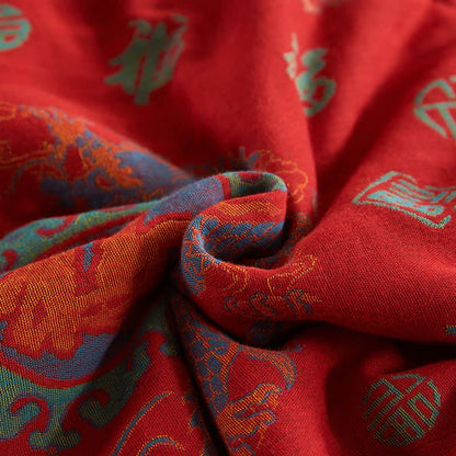 Ownkoti Cotton Gauze Retro Auspicious Jacquard Quilt - image 10