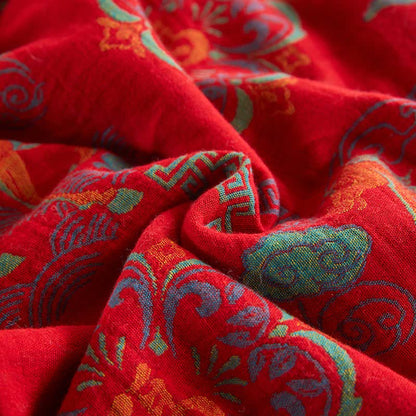 Ownkoti Cotton Gauze Vintage Horse Jacquard Quilt - image 11