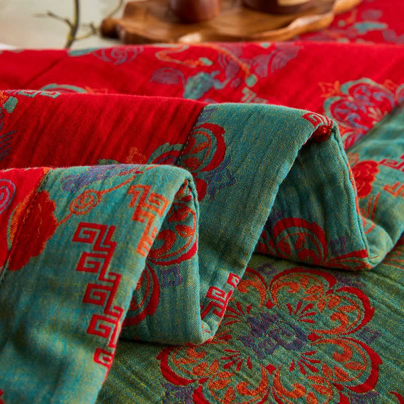 Ownkoti Cotton Gauze Vintage Horse Jacquard Quilt - image 10