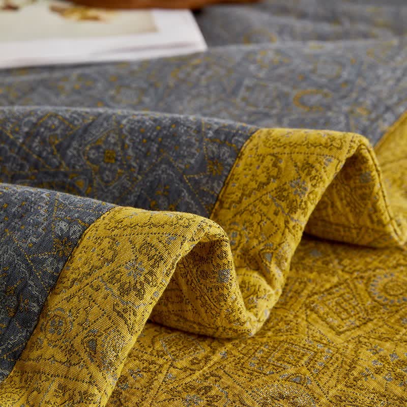 Ownkoti Cotton Gauze Subtle Pattern Jacquard Quilt - image 7