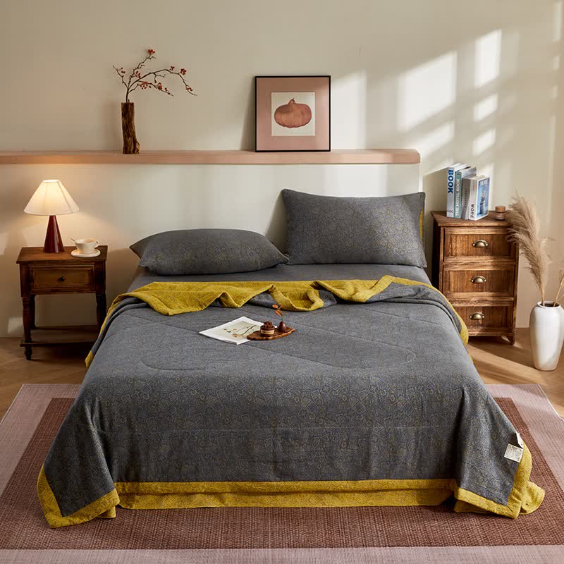 Ownkoti Cotton Gauze Subtle Pattern Jacquard Quilt - image 1
