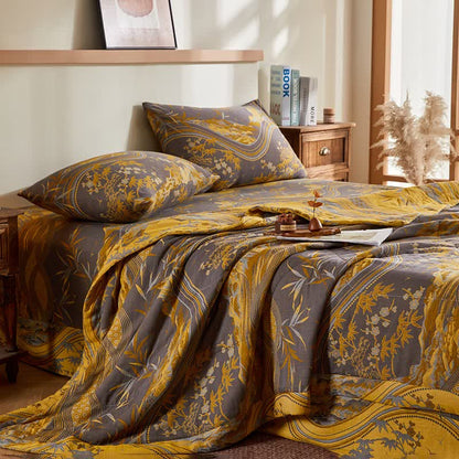 Ownkoti Cotton Gauze Mountain & Bamboo Jacquard Quilt - image 2