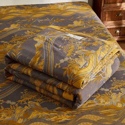 Ownkoti Cotton Gauze Mountain & Bamboo Jacquard Quilt - image 7