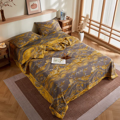 Ownkoti Cotton Gauze Mountain & Bamboo Jacquard Quilt - image 4