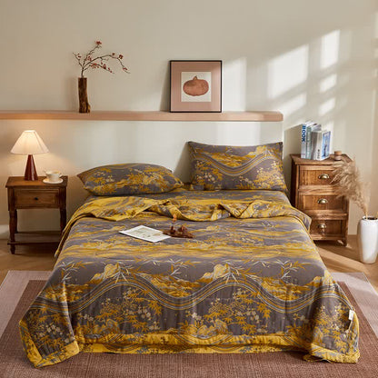 Ownkoti Cotton Gauze Mountain & Bamboo Jacquard Quilt - image 1