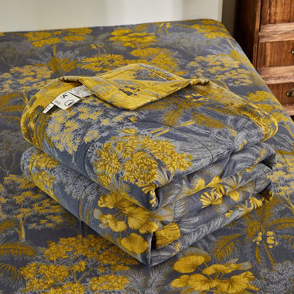 Ownkoti Cotton Gauze Botanical Tree Jacquard Quilt - image 6