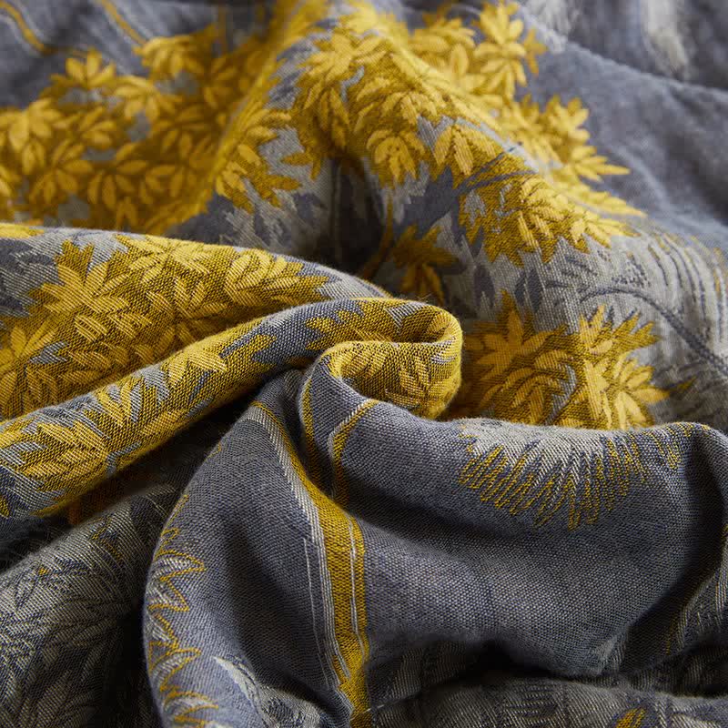 Ownkoti Cotton Gauze Botanical Tree Jacquard Quilt - image 9