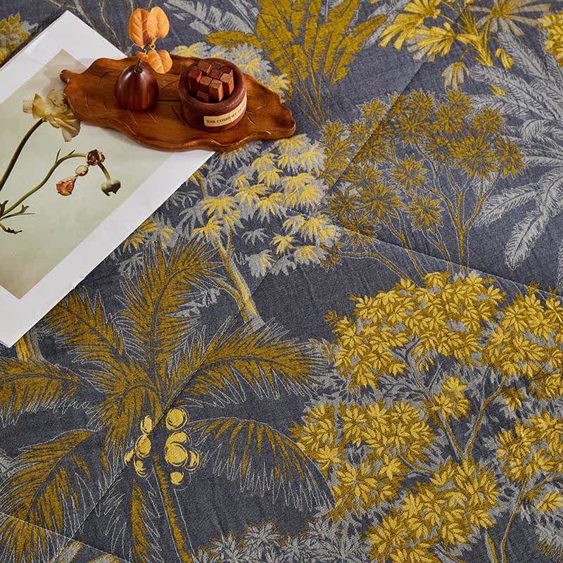 Ownkoti Cotton Gauze Botanical Tree Jacquard Quilt - image 8