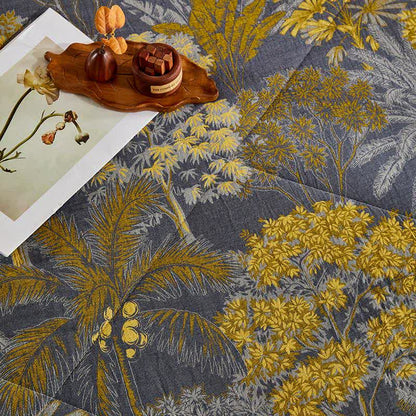 Ownkoti Cotton Gauze Botanical Tree Jacquard Quilt - image 8