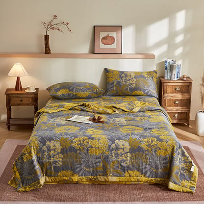 Ownkoti Cotton Gauze Botanical Tree Jacquard Quilt - image 1